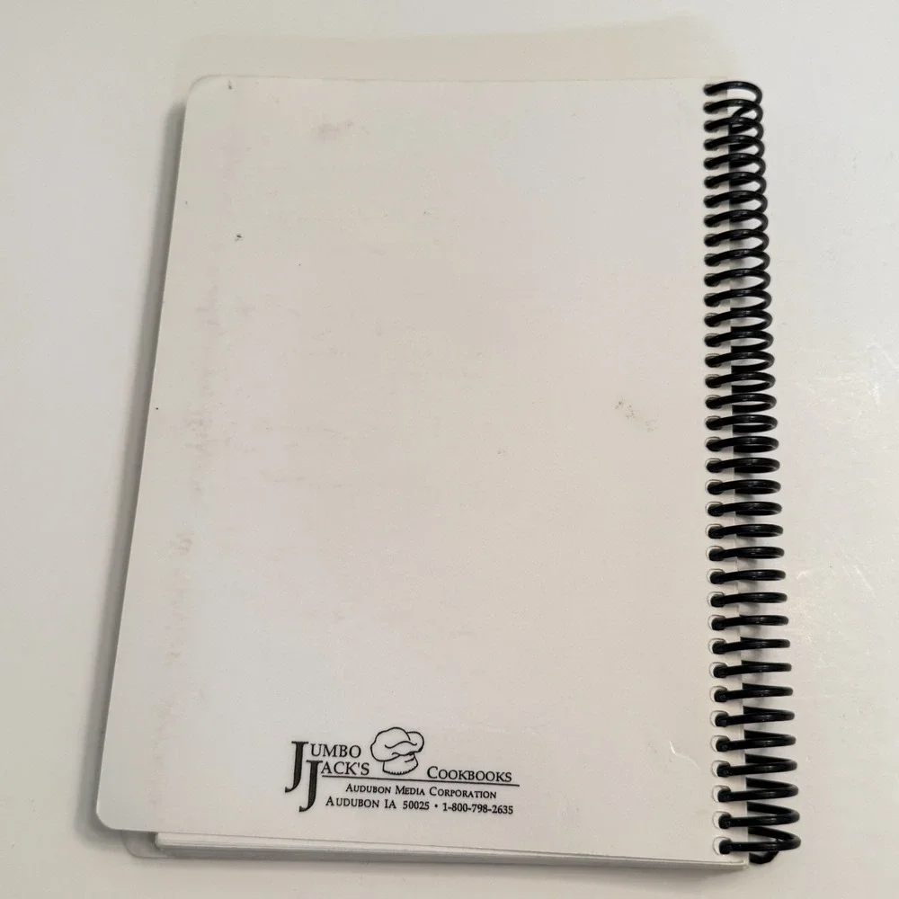 Jackie Cooks With Her Friends Iowa Spiral Bound Cookbook Recipes